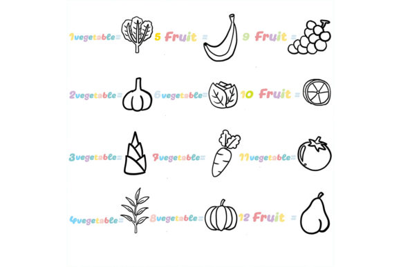 Download Procreate Brush Stamp | 21 Fruit and Veg - Procreate brush stamp Collection