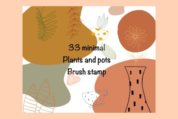 Download Tree Flower Pot Procreate Brush Stamp - Procreate brush stamp Collection