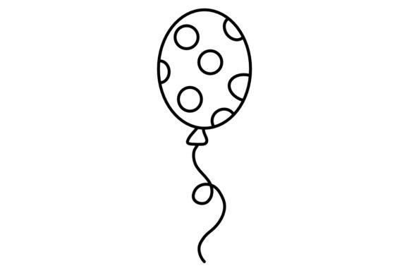 Download Balloon Line Art Procreate Brush Stamp - Procreate brush stamp Collection