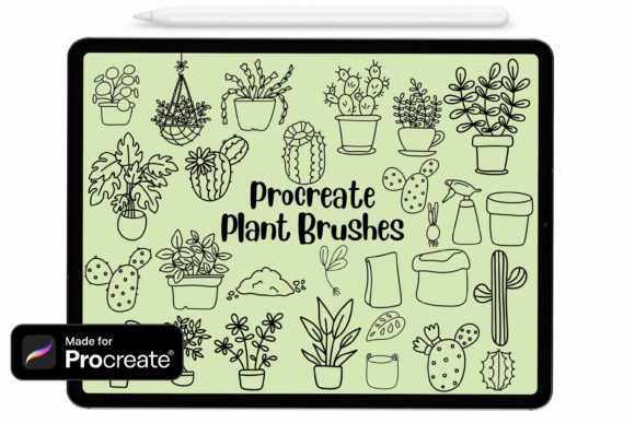 Download Procreate Plant Brushes, Procreate Stamp - Plant brushes Collection