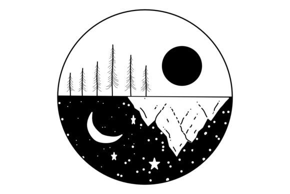 Download FlippedMountainSky Procreate Brush Stamp - Procreate brush stamp Collection