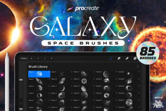 Download Procreate Galaxy Brushes Bundle - Galaxy Collection